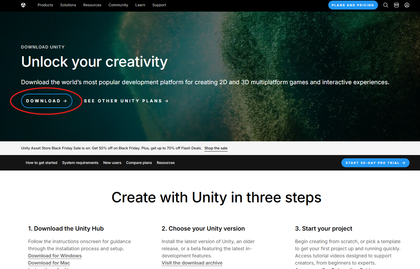 Download Unity Hub